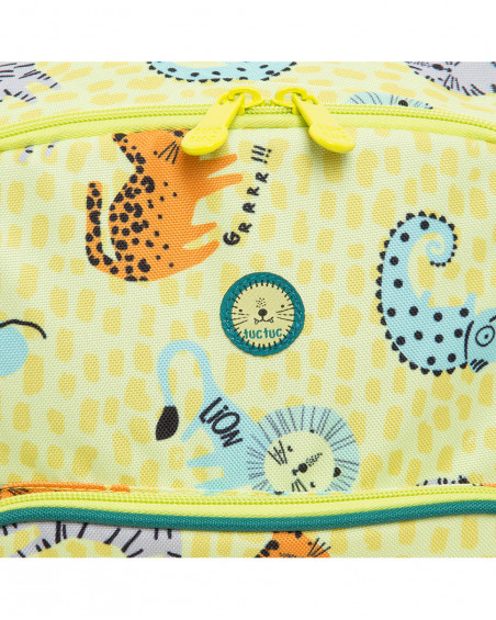 Sac à dos imprimée garçon vert in the jungle Sac à dos imprimée garçon vert in the jungle