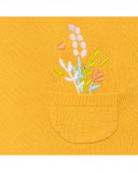 Grenouillère et capot tricot short fille orange picnic time Grenouillère et capot tricot short fille orange picnic time