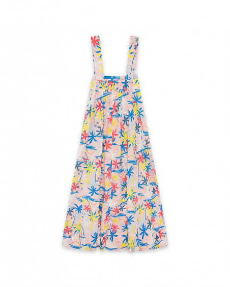 Maman robe en popeline fleurs fille bleu enjoy the sun Maman robe en popeline fleurs fille bleu enjoy the sun