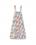 Maman robe en popeline fleurs fille bleu enjoy the sun Maman robe en popeline fleurs fille bleu enjoy the sun