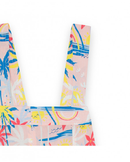 Maman robe en popeline fleurs fille bleu enjoy the sun Maman robe en popeline fleurs fille bleu enjoy the sun