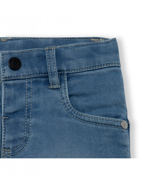Bermuda en jeans avec poches garçon bleu basicos kids Bermuda en jeans avec poches garçon bleu basicos kids