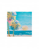 Tee-shirt en jersey imprimée fille bleu venice beach Tee-shirt en jersey imprimée fille bleu venice beach