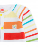 Veste en tricot boutons garçon blanche hi! sunshine Veste en tricot boutons garçon blanche hi! sunshine