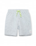 Bermuda en coton molletonné lacets garçon gris play Bermuda en coton molletonné lacets garçon gris play