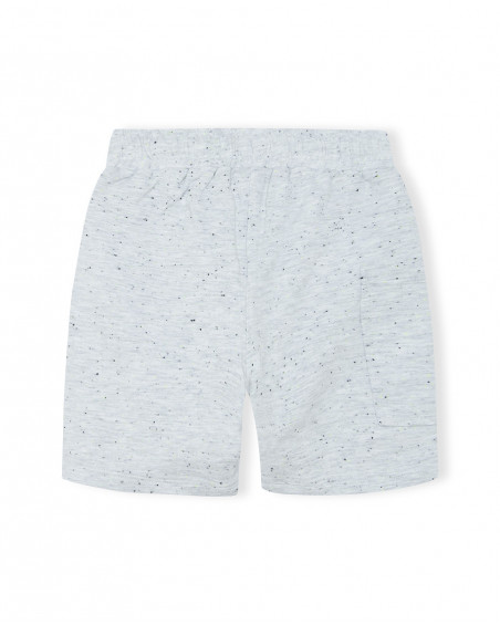 Bermuda en coton molletonné lacets garçon gris play