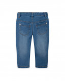Pantalon en jeans à l'aspect usé fille bleu smile today Pantalon en jeans à l'aspect usé fille bleu smile today