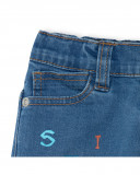 Pantalon en jeans à l'aspect usé fille bleu smile today Pantalon en jeans à l'aspect usé fille bleu smile today