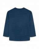 Tee-shirt en jersey manche longue garçon bleu free time Tee-shirt en jersey manche longue garçon bleu free time