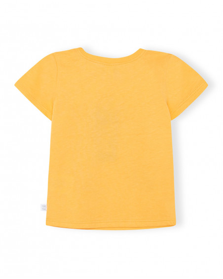 Tee-shirt en jersey singe garçon jaune basicos baby