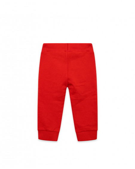 Pantalon en peluche jogging garçon rouge red submarine Pantalon en peluche jogging garçon rouge red submarine