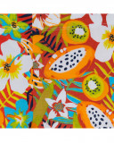 Leggings en jersey imprimé fille orange summer festival Leggings en jersey imprimé fille orange summer festival