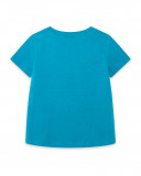 Tee-shirt en jersey message garçon bleu fruitty time Tee-shirt en jersey message garçon bleu fruitty time