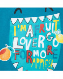 Tee-shirt en jersey message garçon bleu fruitty time Tee-shirt en jersey message garçon bleu fruitty time