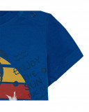 Tee-shirt en jersey message garçon bleu enjoy the sun Tee-shirt en jersey message garçon bleu enjoy the sun