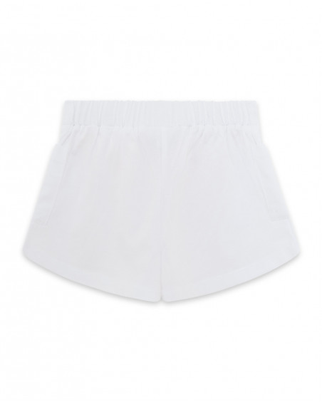 Short en jersey avec poches fille blanche venice beach