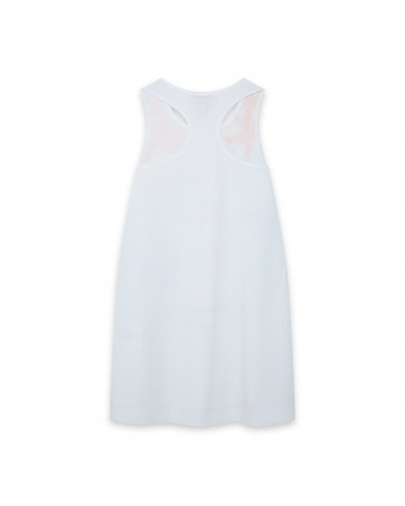 Robe en jersey bretelles fille blanche venice beach