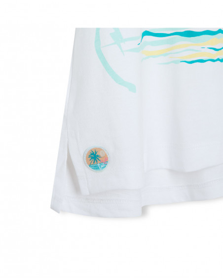 Robe en jersey bretelles fille blanche venice beach