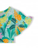 Tee-shirt en jersey imprimée fille vert in the jungle Tee-shirt en jersey imprimée fille vert in the jungle
