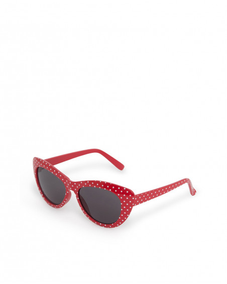 Lunettes de soleil points fille rouge sunglasses