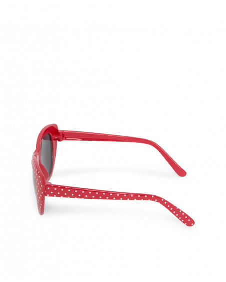Lunettes de soleil points fille rouge sunglasses