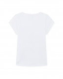 Tee-shirt en jersey papillon fille blanche basicos baby Tee-shirt en jersey papillon fille blanche basicos baby