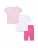 2 tee-shirt et legging capri en jersey fleur fille rose tahiti 2 tee-shirt et legging capri en jersey fleur fille rose tahiti