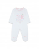 Grenouillère en jersey long avec pieds fille rose so cute Grenouillère en jersey long avec pieds fille rose so cute