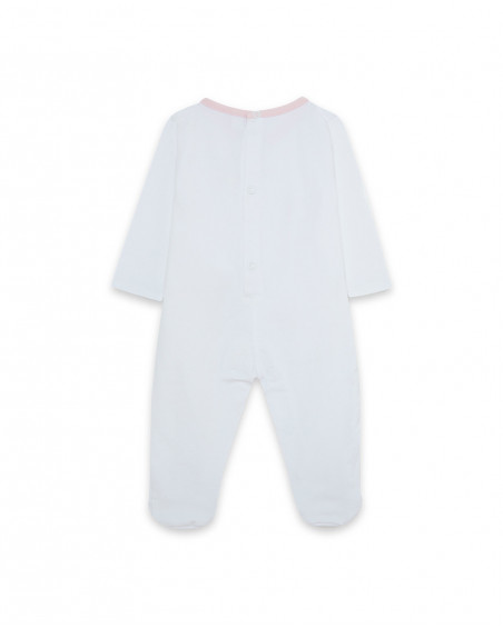 Grenouillère en jersey long avec pieds fille rose so cute Grenouillère en jersey long avec pieds fille rose so cute