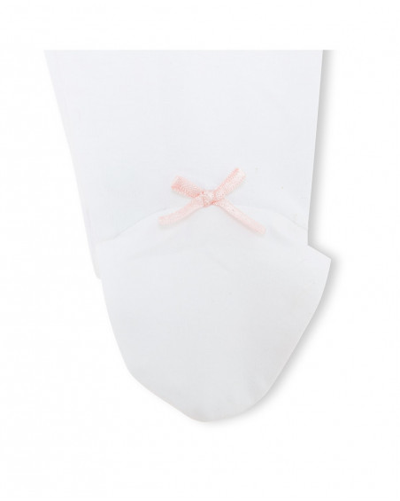 Grenouillère en jersey long avec pieds fille rose so cute Grenouillère en jersey long avec pieds fille rose so cute
