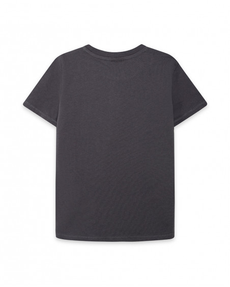 Tee-shirt en jersey imprimée garçon gris play Tee-shirt en jersey imprimée garçon gris play