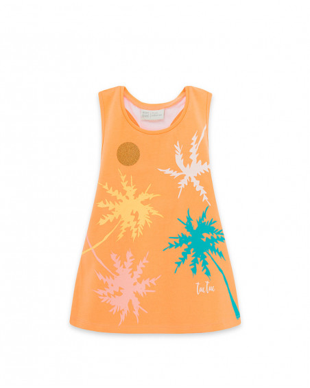 Tee-shirt en jersey bretelles fille orange venice beach Tee-shirt en jersey bretelles fille orange venice beach
