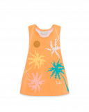 Tee-shirt en jersey bretelles fille orange venice beach Tee-shirt en jersey bretelles fille orange venice beach