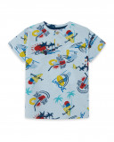 Tee-shirt en jersey boutons garçon blanche enjoy the sun Tee-shirt en jersey boutons garçon blanche enjoy the sun
