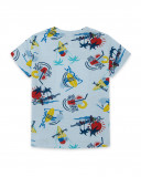 Tee-shirt en jersey boutons garçon blanche enjoy the sun Tee-shirt en jersey boutons garçon blanche enjoy the sun