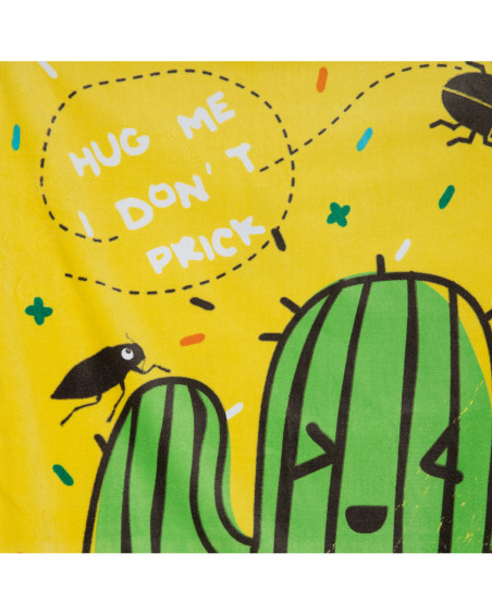 Serviette cactus garçon jaune funcactus