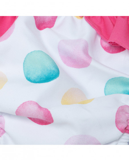 Culotte de bain et bonnet points fille rose icy and sweet Culotte de bain et bonnet points fille rose icy and sweet