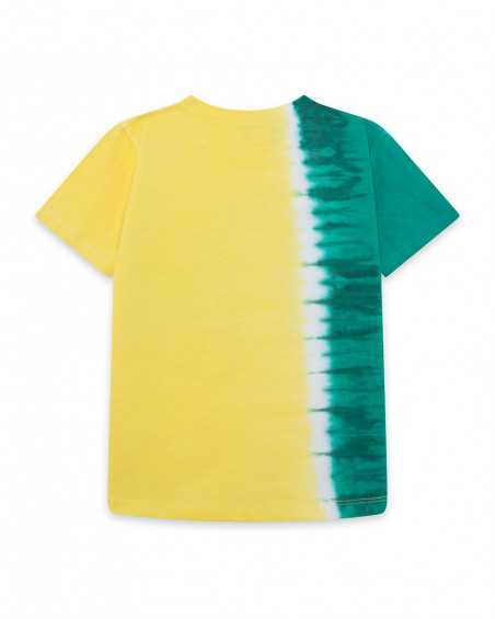Tee-shirt en jersey message garçon vert jungle street Tee-shirt en jersey message garçon vert jungle street
