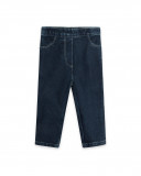 Jeggings en coton molletonné effet denim fille bleu basicos baby Jeggings en coton molletonné effet denim fille bleu basicos baby