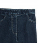 Jeggings en coton molletonné effet denim fille bleu basicos baby Jeggings en coton molletonné effet denim fille bleu basicos baby