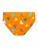 Slip de bain imprimé garçon orange funcactus Slip de bain imprimé garçon orange funcactus