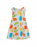 Robe en jersey imprimé fille blanche hi! sunshine Robe en jersey imprimé fille blanche hi! sunshine