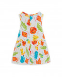 Robe en jersey imprimé fille blanche hi! sunshine Robe en jersey imprimé fille blanche hi! sunshine