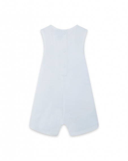 Grenouillère en jersey short garçon bleu so cute