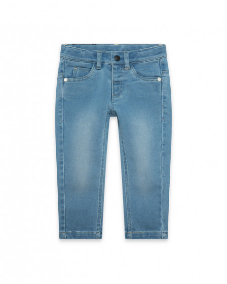 Pantalon en jeans avec poches garçon bleu basicos kids Pantalon en jeans avec poches garçon bleu basicos kids