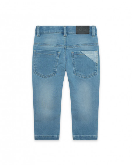 Pantalon en jeans avec poches garçon bleu basicos kids Pantalon en jeans avec poches garçon bleu basicos kids