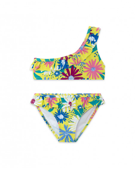 Bikini fleurs fille vert ready to bloom
