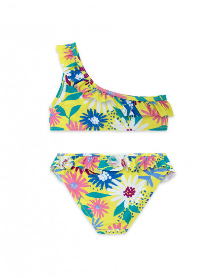 Bikini fleurs fille vert ready to bloom