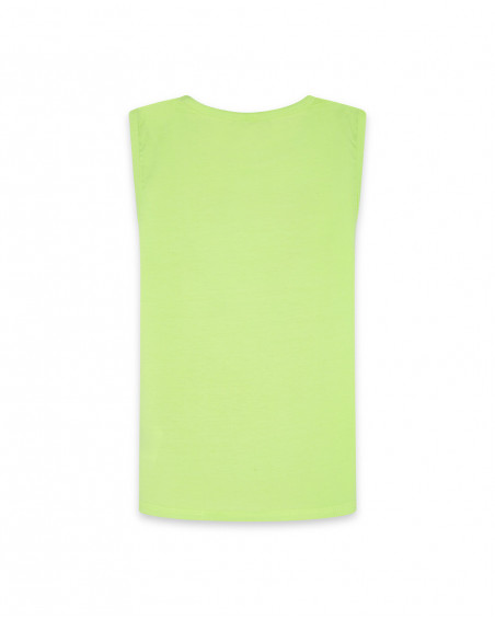 Tee-shirt en jersey bretelles garçon vert play Tee-shirt en jersey bretelles garçon vert play