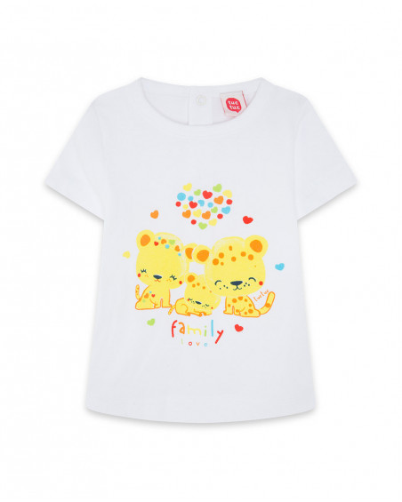 Ensemble 3 pièces jersey coeurs fille jaune hi! sunshine Ensemble 3 pièces jersey coeurs fille jaune hi! sunshine